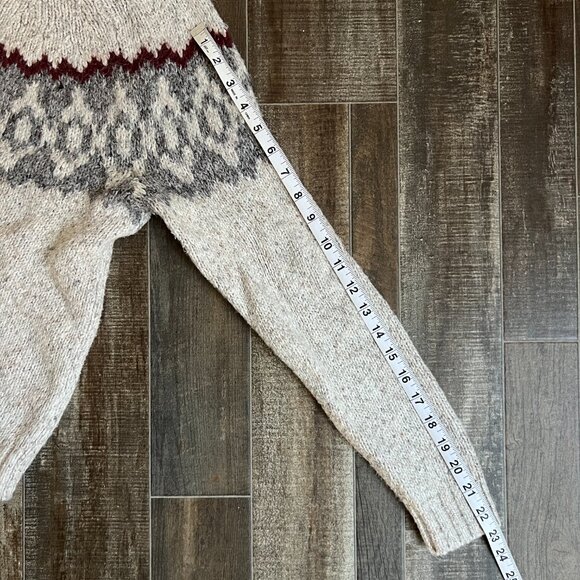 Abercrombie & Fitch Women's Fair Isle Sweater Cotton Blend Size Small - Picture 8 of 8